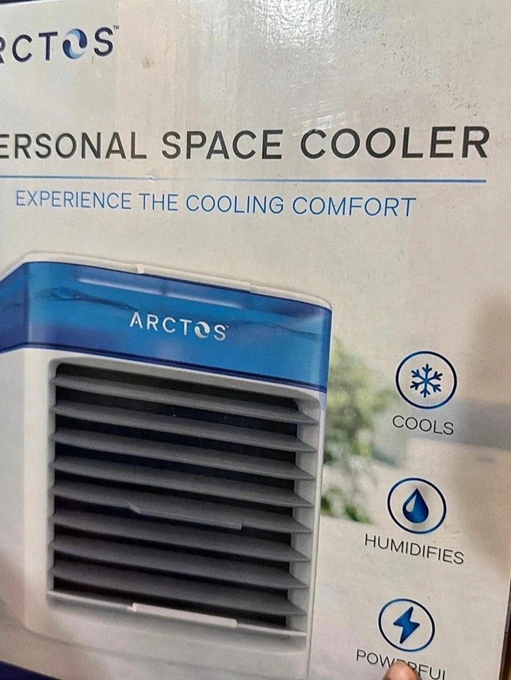 ARCTOS Personal Space Cooler Blue & White